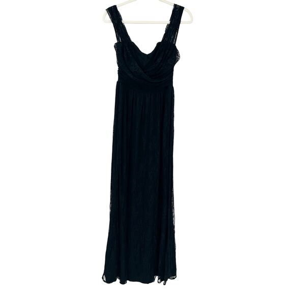 Mystic‎ Womens Party Evening Whimsigoth Sleeveless Lace Maxi Dress Size M Black - Picture 1 of 10